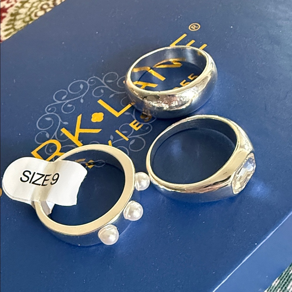 FINAL! Park Lane Journey Rings Silver Ring Set size 9 - Picture 2 of 5